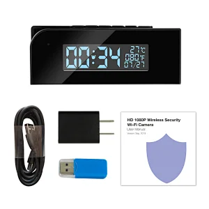 Worldwide Live Streaming Video WiFi Camera Clock