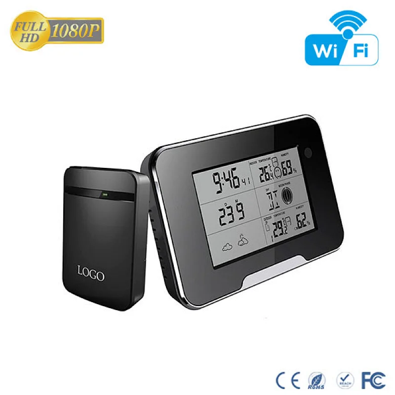 HD 1080P Weather Clock WiFi Security Camera