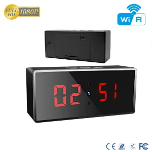 HD 1080P IR Desk Clock Wi-Fi Security Camera