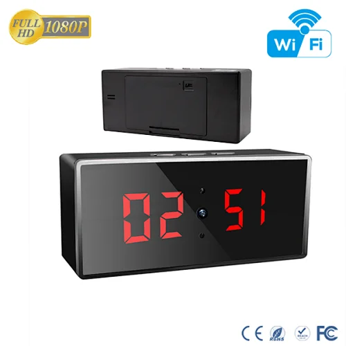 Discontinued HD 1080P IR Desk Clock Wi-Fi Security Camera