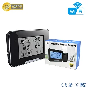 HD 1080P Weather Clock WiFi Security Camera