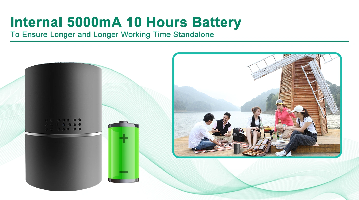 Internal 5000mA Rechargeable battery