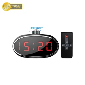 HD 1080P Rotatable Desk Clock DVR Camera