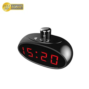 HD 1080P Rotatable Desk Clock DVR Camera