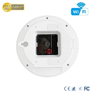 HD 1080P Wall/Desk Clock Wi-Fi Security Camera