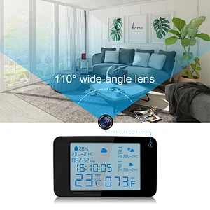Clock Camera Weather Station WiFi Security HD 1080P