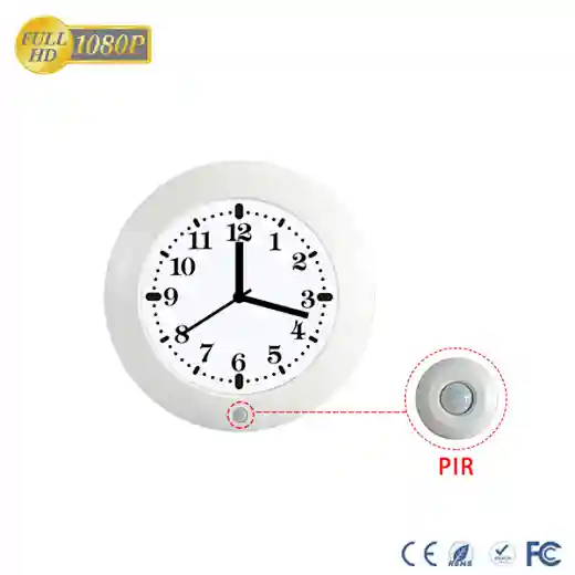  wall clock pir camera