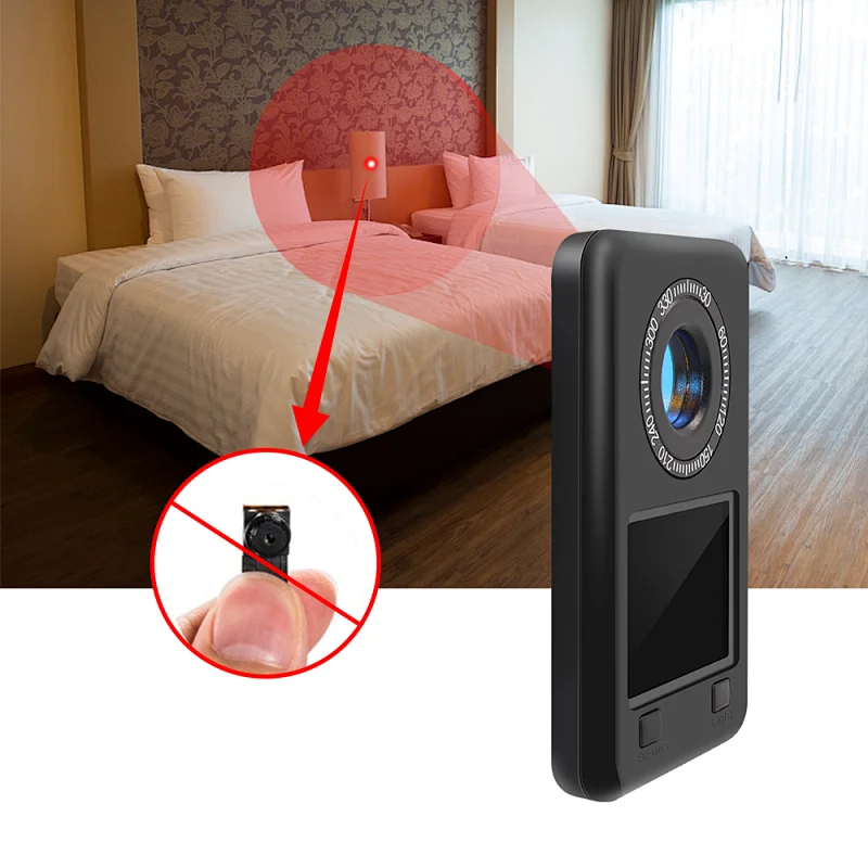 Spy Camera Detector Night Vision Light Detection IR Scanning
