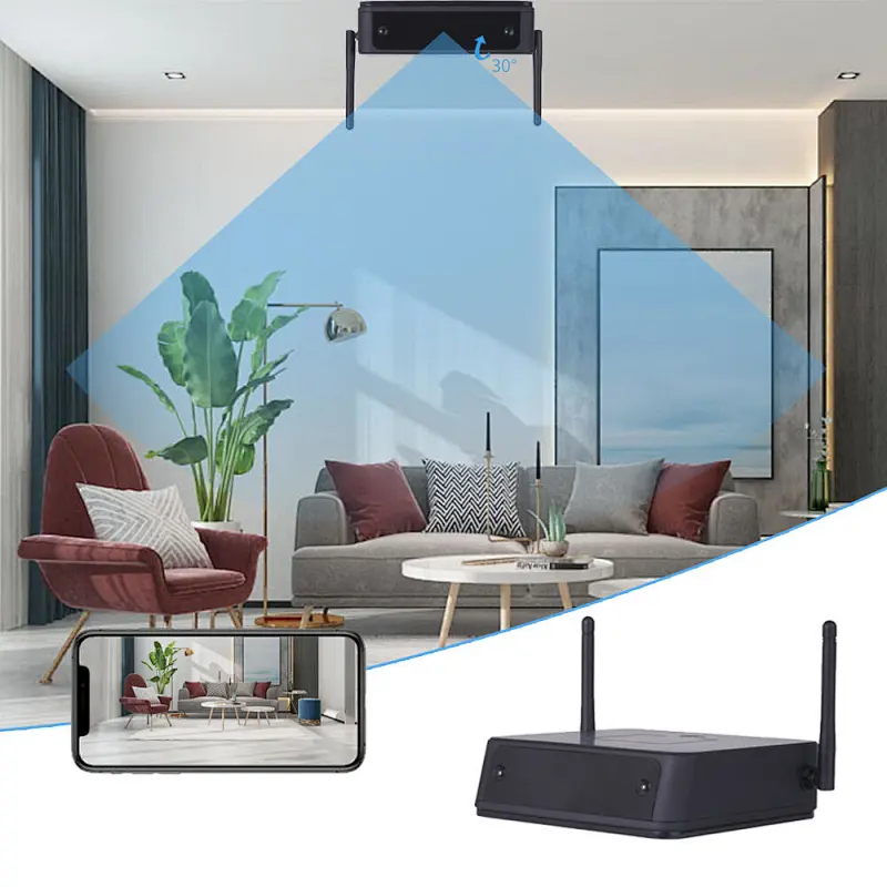 HD 1080P Dummy Router Battery Security Smart WiFi Router Hidden Camera