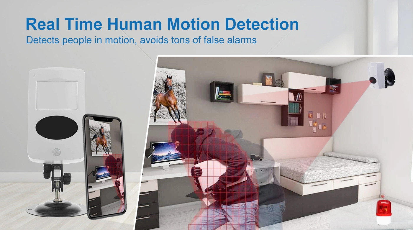 Motion detection alarm msgs camera