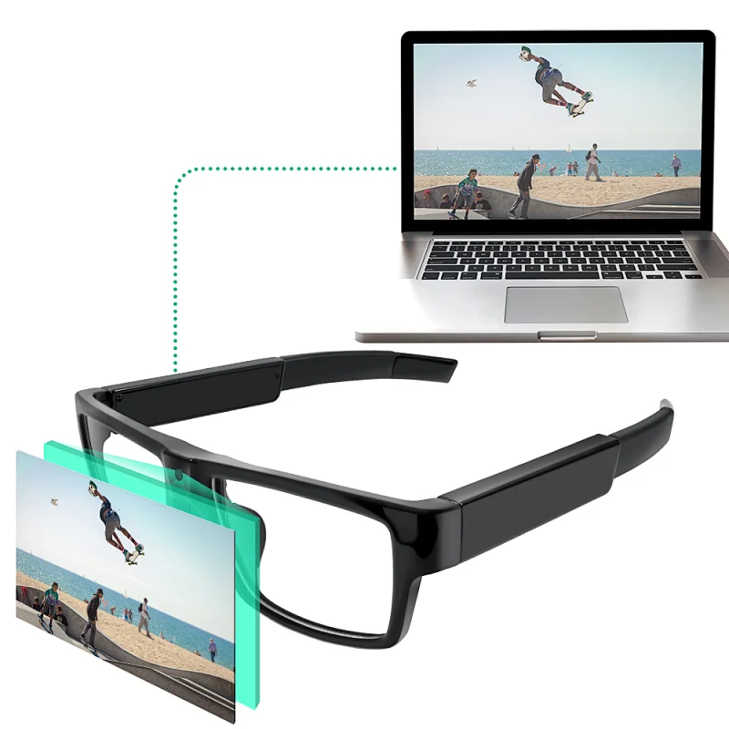 HD 1080P High Tech Eyeglasses Video Camera