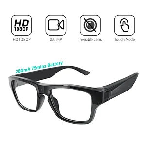 HD 1080P High Tech Eyeglasses Video Camera