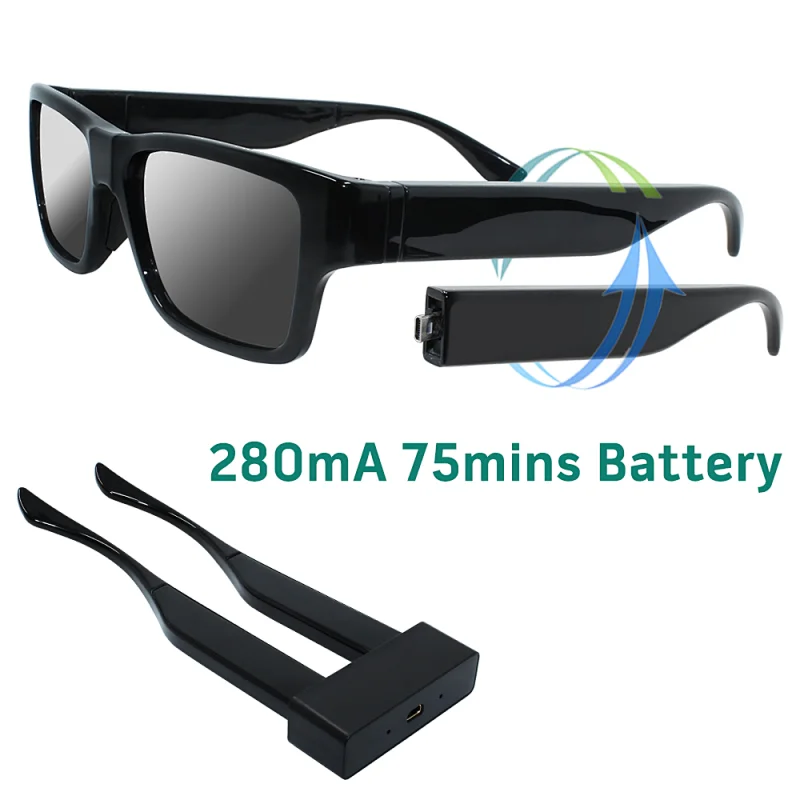 HD 1080P High Tech Sunglasses Video Camera