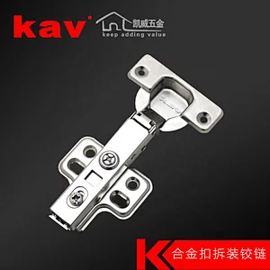 kav 105 degree  clip on self closing furniture hinge hydraulic cabinet door hinge