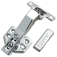 kav stainless steel 45 degree hinges soft close hydraulic hinge with fixed  plate (DS45H-201)