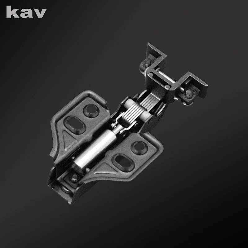 kav aluminum door soft close hinge black color furniture hinges