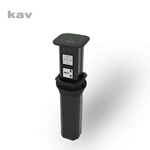 furniture cabinet hardware lifting socket power driven invisible socket with wireless charger  (BE1301)