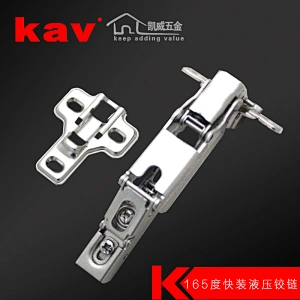 soft close hinges stainless steel 180 degree hinges hydraulic hinge with clip of furniture hardware(DK165H-201)