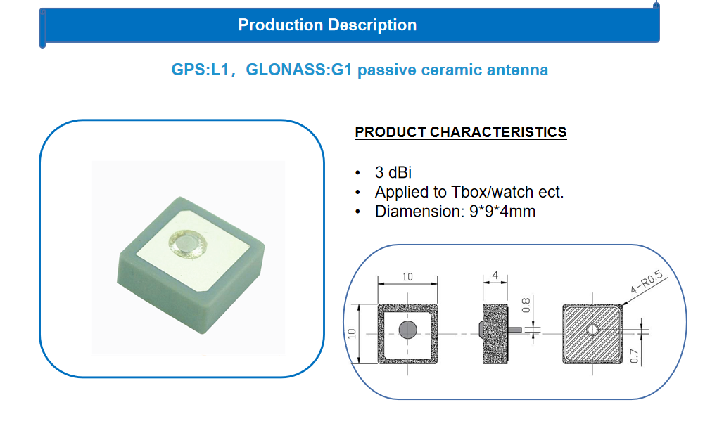 ceramic patch gps antenna wholesale