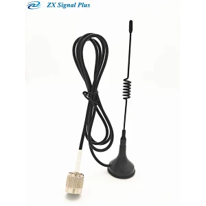 Cable RG174 de 1.5M Antena WLAN externa de 2.4GHz-2.5GHz montada magnéticamente con conector TNC