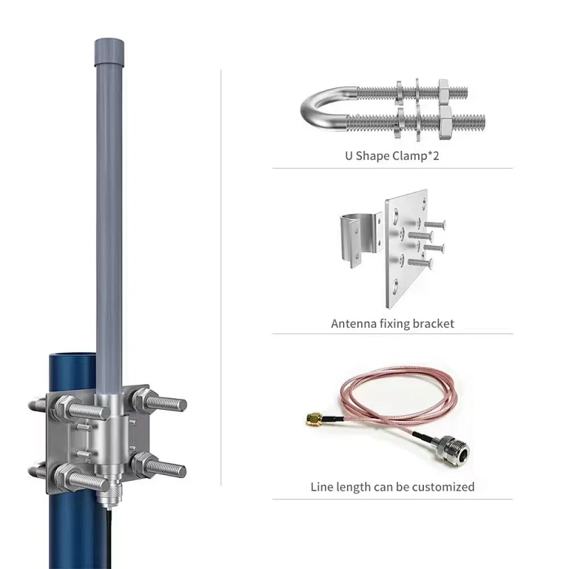 LoRa 玻璃纤维天线 868 MHz 915 MHz 2dBi 4 dBi 6 dBi 8dBi 10 dBi 增益定制化氦矿机