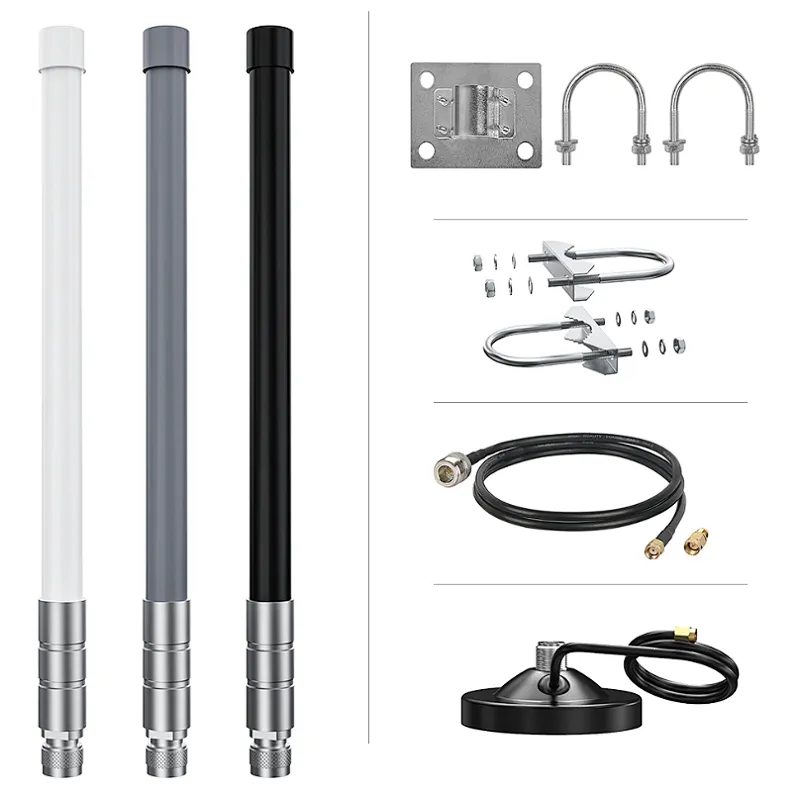 Antena de fibra de vidrio LoRa 868 MHz 915 MHz 2dBi 4 dBi 6 dBi 8dBi 10 dBi ganancia cutomización Minero de helio