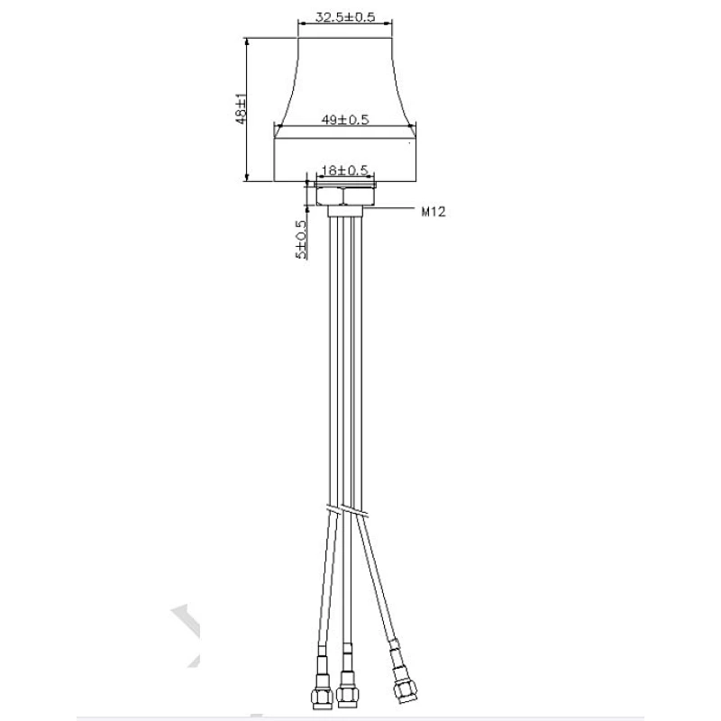 Antena ativa gps 1545.72mhz 698-960/1710-2700/2400-2500mhz lte antena wi-fi 30dbi antena combinada de comunicação interna ao ar livre