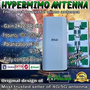 Novo estilo filipino alternativas parabólicas quentes hyper 2x22dbi 1700-2700 mhz 3g 4g lte antena hyper mimo