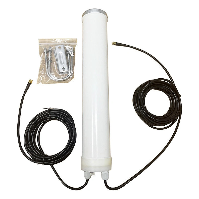600-2690MHz Waterproof Antenna Omni-directional LTE Combo 2x2 Cylinder MIMO 4G Outdoor Antenna
