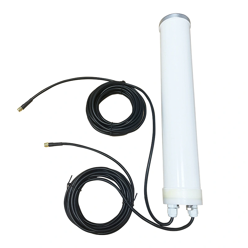 600-2690MHz Waterproof Antenna Omni-directional LTE Combo 2x2 Cylinder MIMO 4G Outdoor Antenna