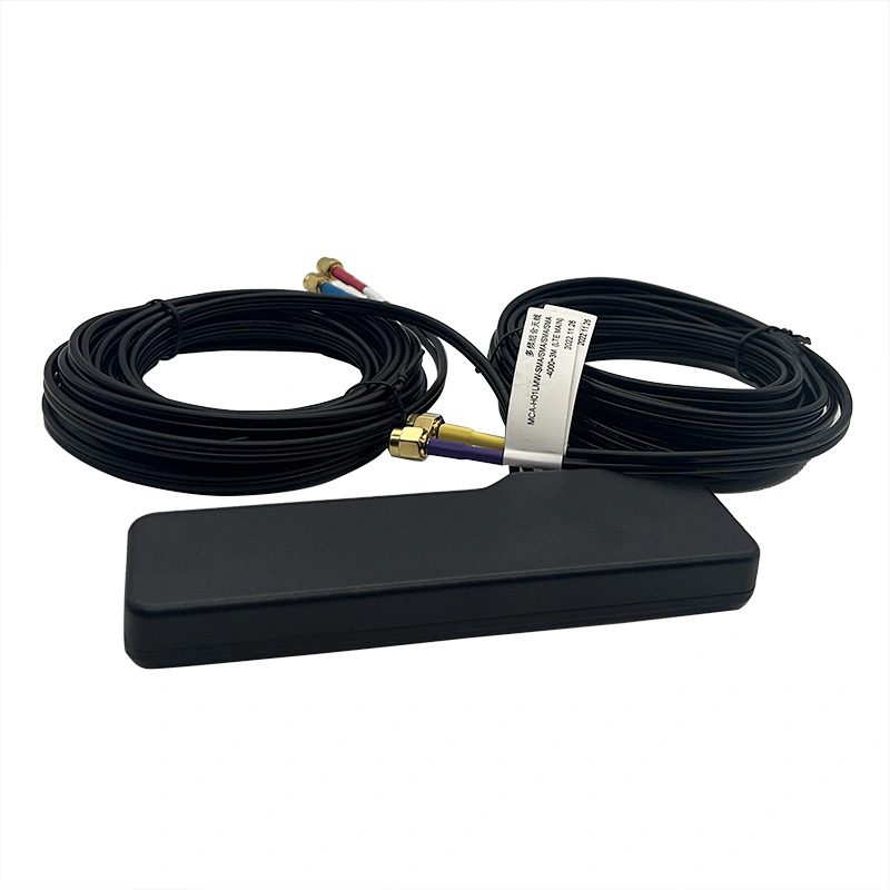 High Quality 4 In 1 Active GPS/GNSS+WIFI+4G LTE Combo Puck Antenna with Adhesive Backing MIMO Antenna