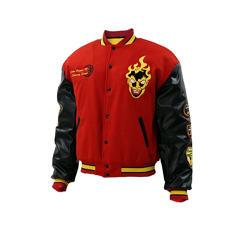 wholesale Youth College Cheap Custom woolen jacket varsity jacket