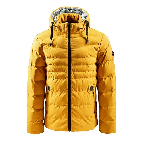 AORIWEI Casual Parka Winter Outdoor Sports Cotton Hooded Coat Waterproof Puffer Jacket for Men