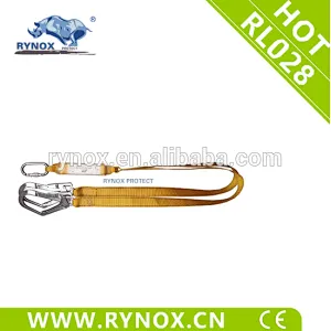 China Manufacturing Companies for Adjustable Fall Restraint Lanyard - Flex  fall arrest lanyard with external tubular webbing and with energy absorber  and double hooks – Yuanrui Manufacturer and Supplier