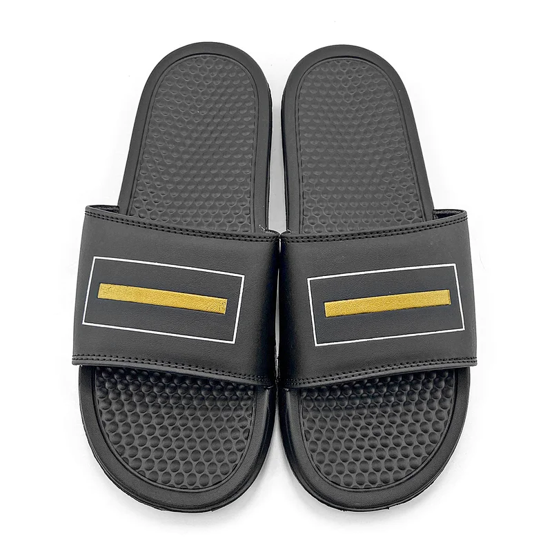 Greatshoe factory price women 2020 Wear-resistant plain black slide sandals bathroom slippers