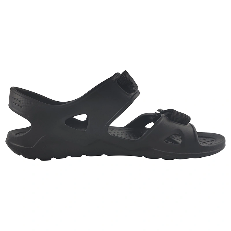Greatshoe wholesale black women sandal soft flats ladies slippers and sandals