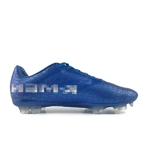 Greatshoe original artifical blue soccer shoes in leather surperfly football shoes soccer boots