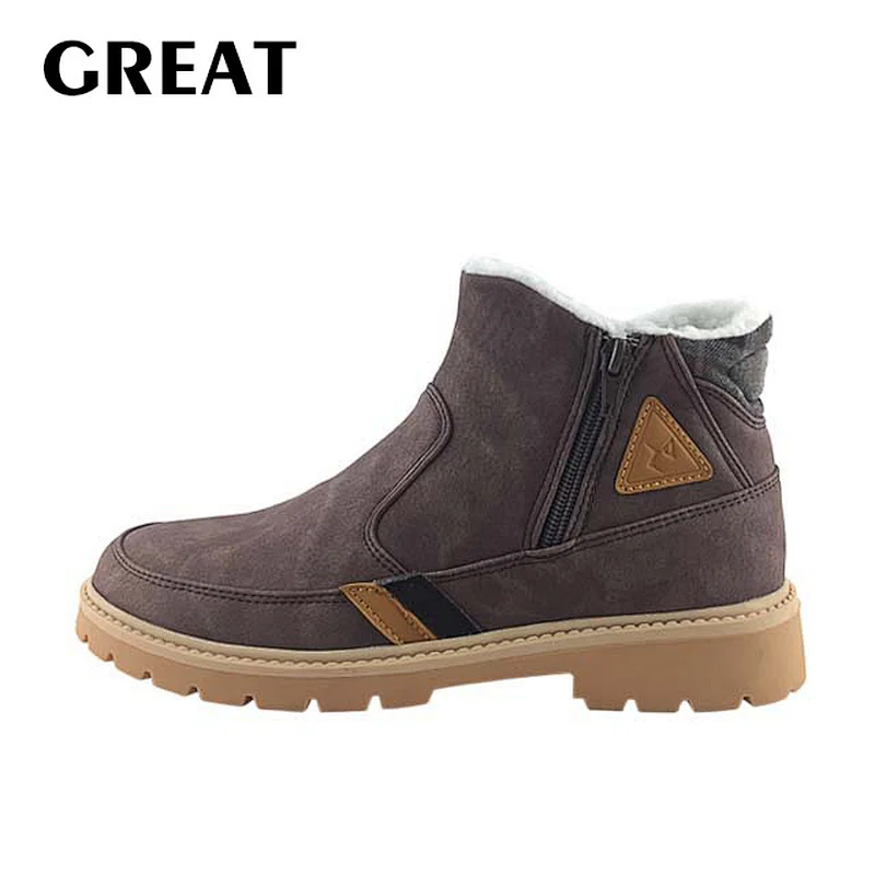 Greatshoe new style brown high quality women martin warm boot, leather ladies ankle boots women