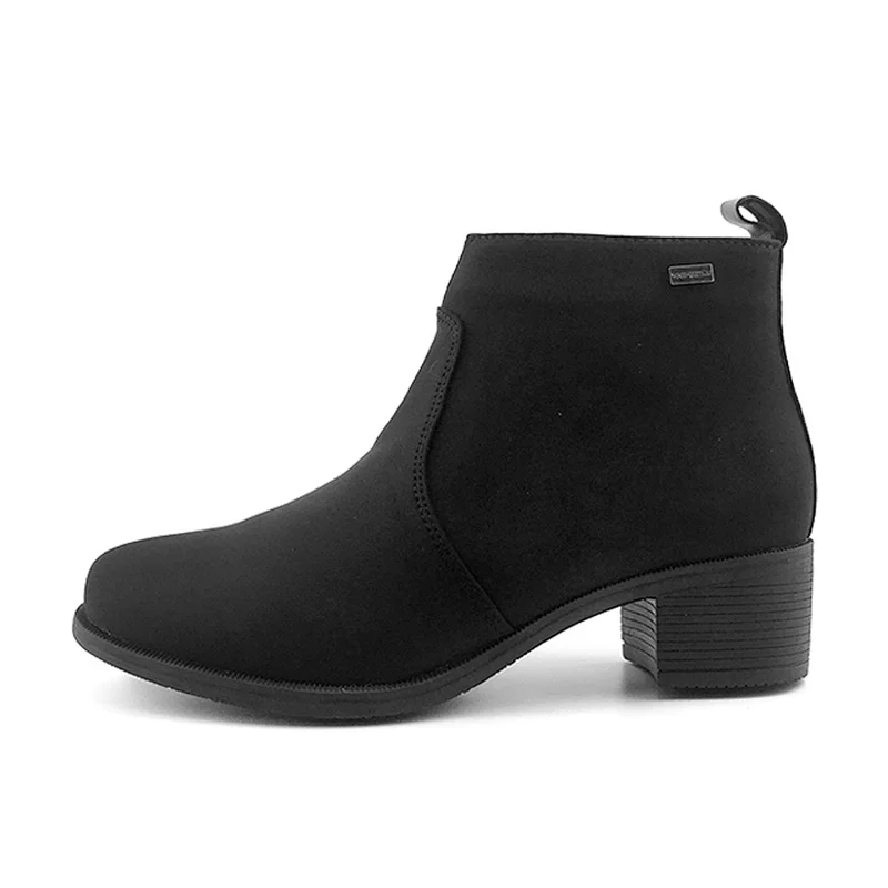 Greatshoe  fashion leather design wholesale ladies shoes high heels ankle boots woman