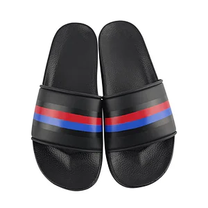 Greatshoe latest design home lightweight pvc slipper sandal custom slides sandals with logo