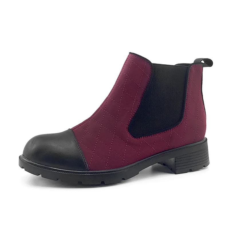 Greatshoe winter waterproof leather ladies shoes short booties women ankle heel ankle boots