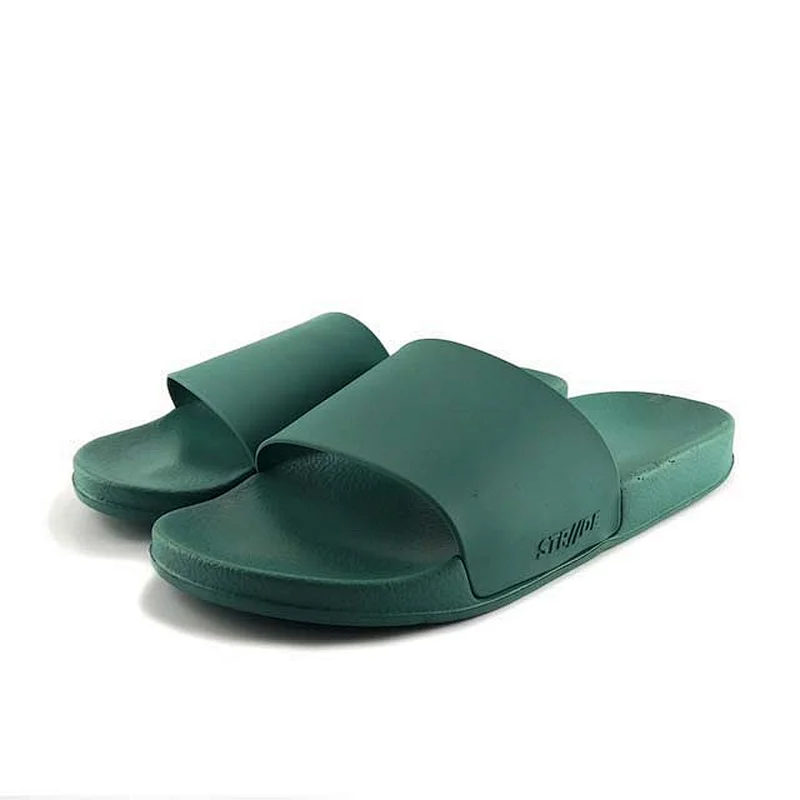 Greatshoe custom slipper blank slide sandal,summer men's slipper green slider sandals,men slides footwear