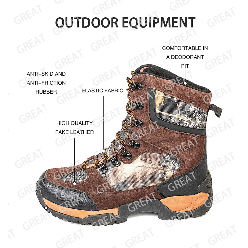 Greatshoe hot lightweight boot hiking soft military boots for men shoes climbing boots