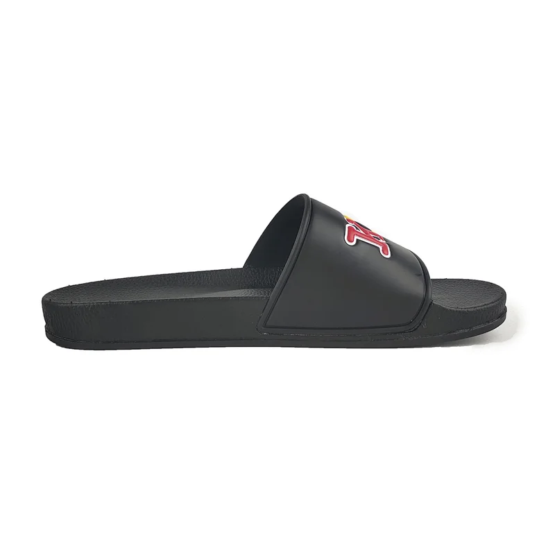 Greatshoe latest design mens pvc sandals men slides black custom logo men slide custom sandal