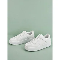 Greatshoes school white leather sneakers for women and men rubber sole lace up model footwear men sports shoes