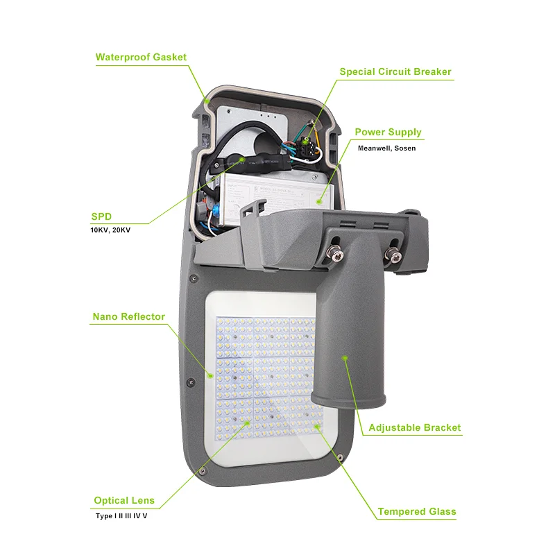 NEW Design IK09 IP66 LED Street Light 40W-150W LED Streetlight