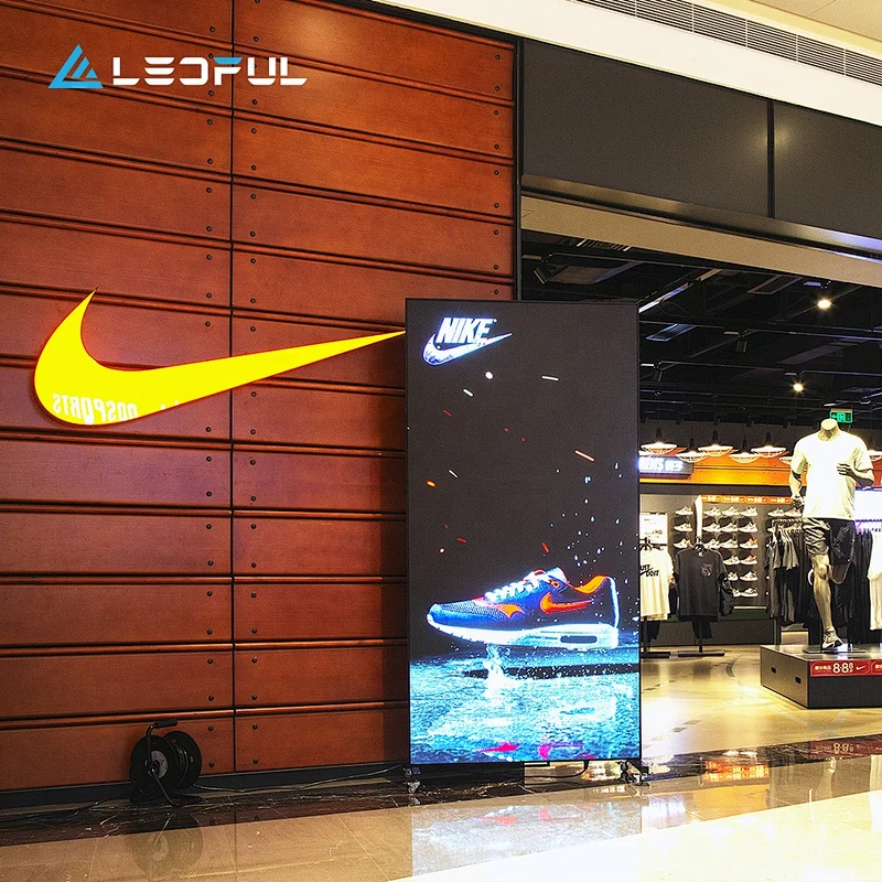 Plug and play indoor LED display screen transparent poster for commercial advertising