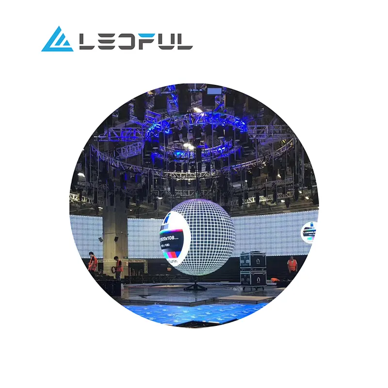 P1.5~P4 Indoor Flex LED display ball/round/globe shape