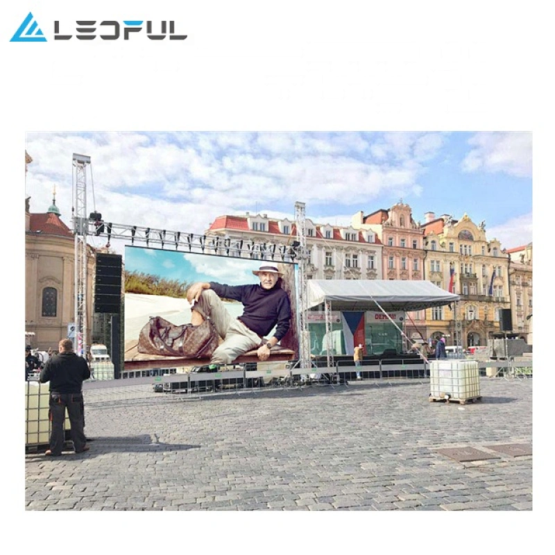 LEDFUL 2020 New 500x500 cabinet full color P2.97 P3.91 P4.81 Rental SMD flexible led display panels screen indoor outdoor Price
