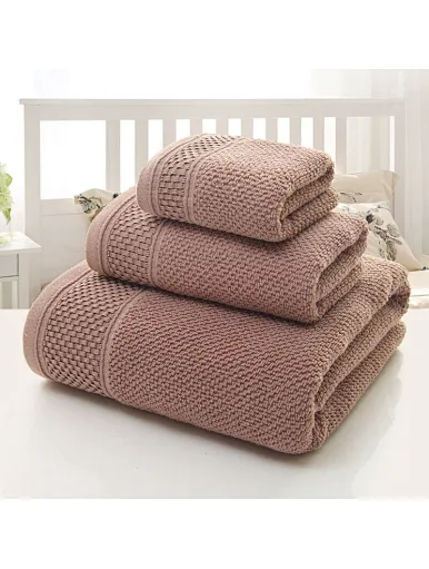 Luxury Bologna Terry fluffy water absorbent Multi Color Hotel pure cotton square towel towel bath towel set, beige, khaki, Dark Khaki, brown